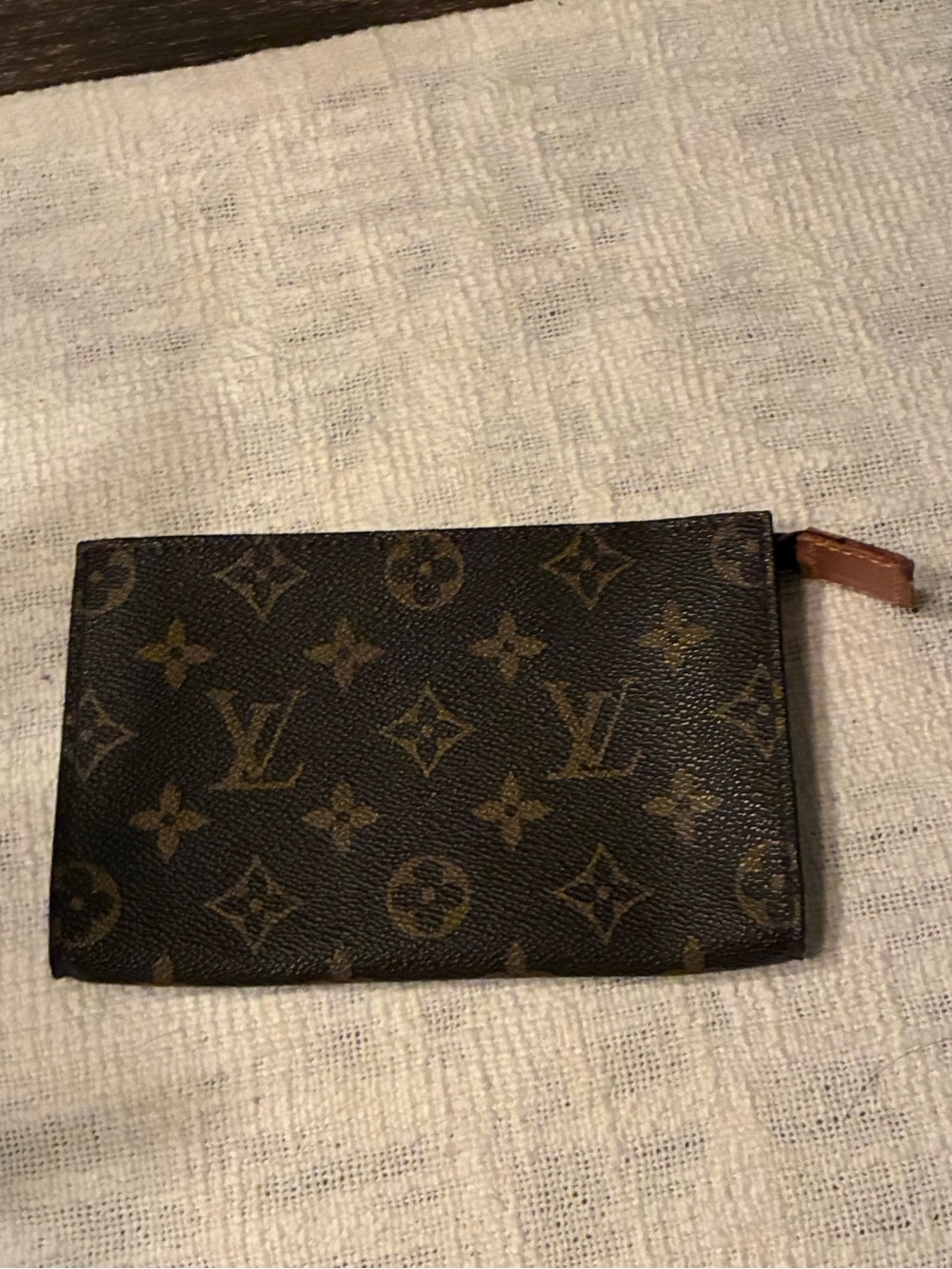Louis Vuitton authentic vintage up cycled Monogram Canvas Zipped Pouch